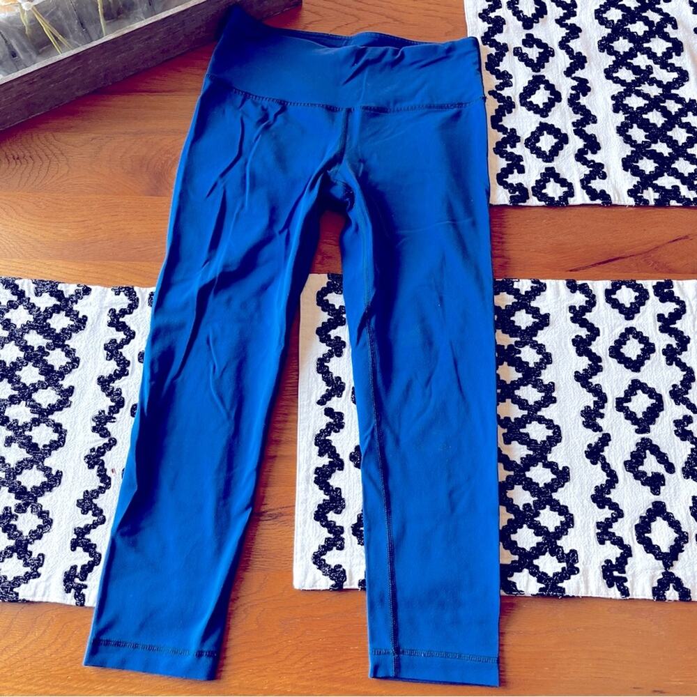 90 Degrees workout athletic yoga Blue Leggings womens  size small S